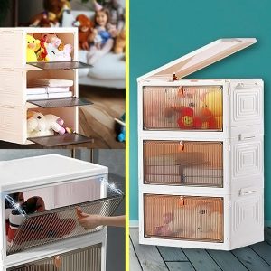 Aufbewahrungsbox mit Deckel - in 2 Minuten fertig, kein Werkzeug nötig | ORGABOX